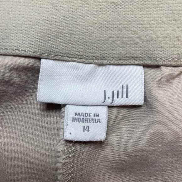 J Jill beige pull on pants - Picture 2 of 4